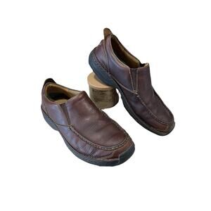 Timberland Smart Loafer Men’s 11.5 Wide Brown Leather Shoes Comfort Work Slip On